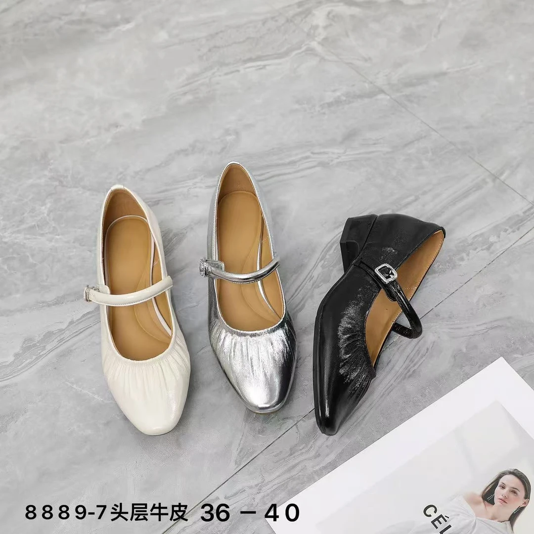 8889-7牛皮软底防掉脚时尚女鞋