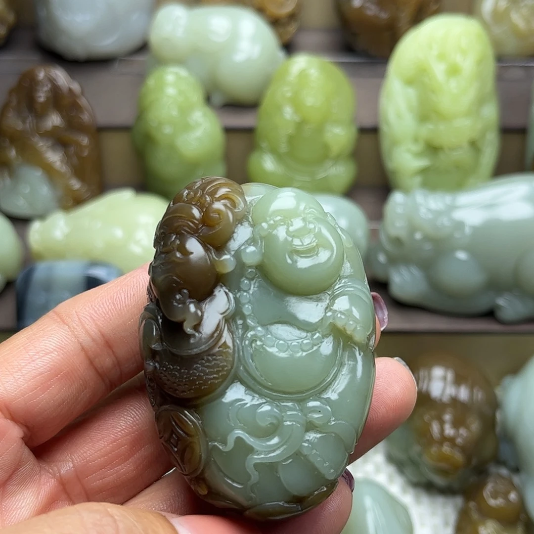 和田玉未镶嵌挂件