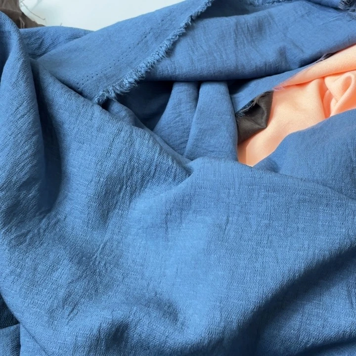 天丝（莱赛尔纤维）深蓝色苎麻1.5