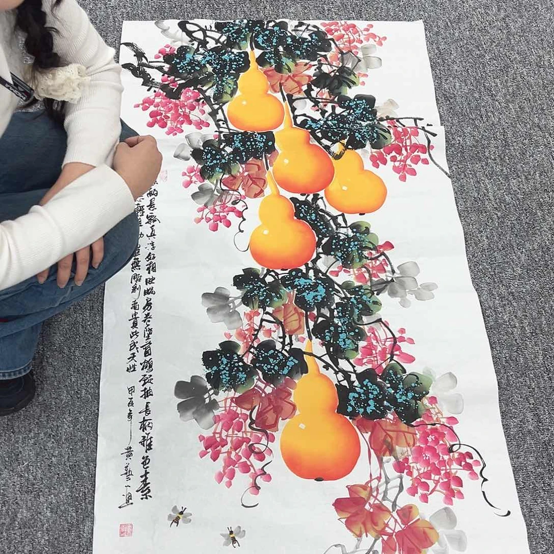 国画纯手绘字画教程分享