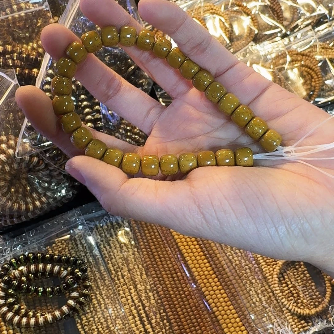 紫金鼠吊坠手串实心