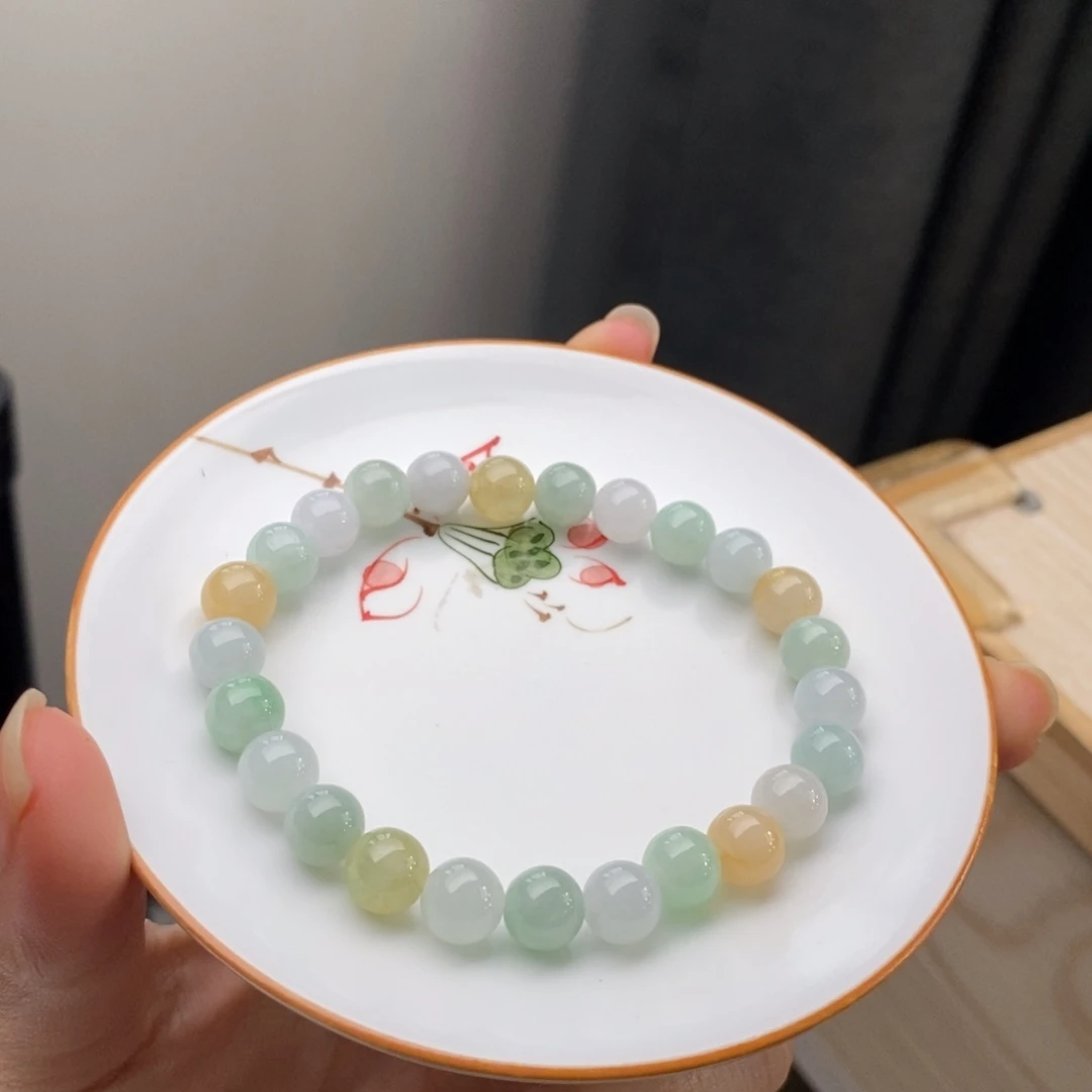 翡翠未镶嵌手链翡翠y745 卡7.8