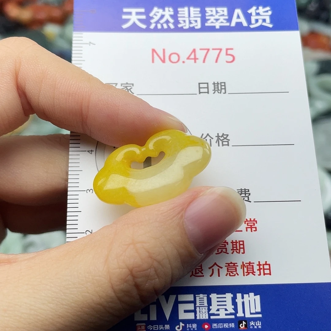 翡翠未镶嵌挂件4775