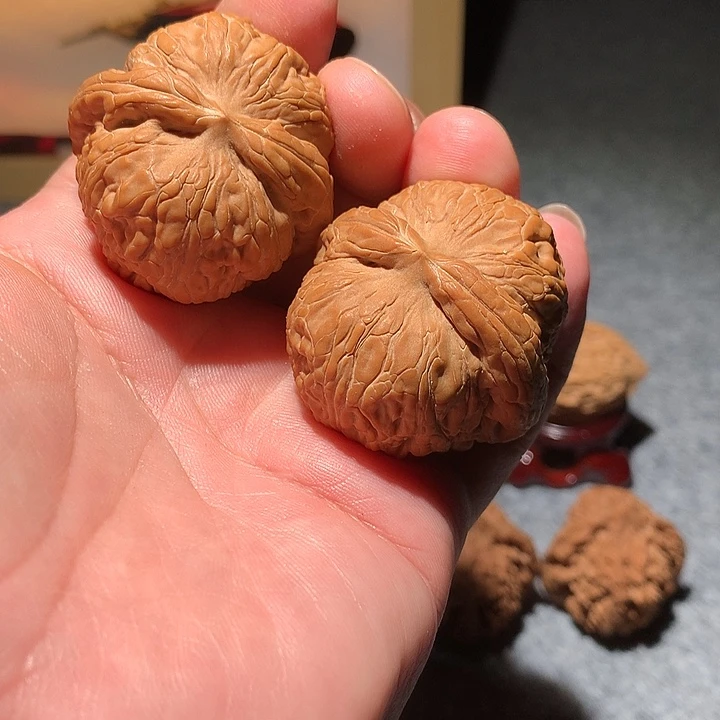 T***8把件文玩核桃元宝