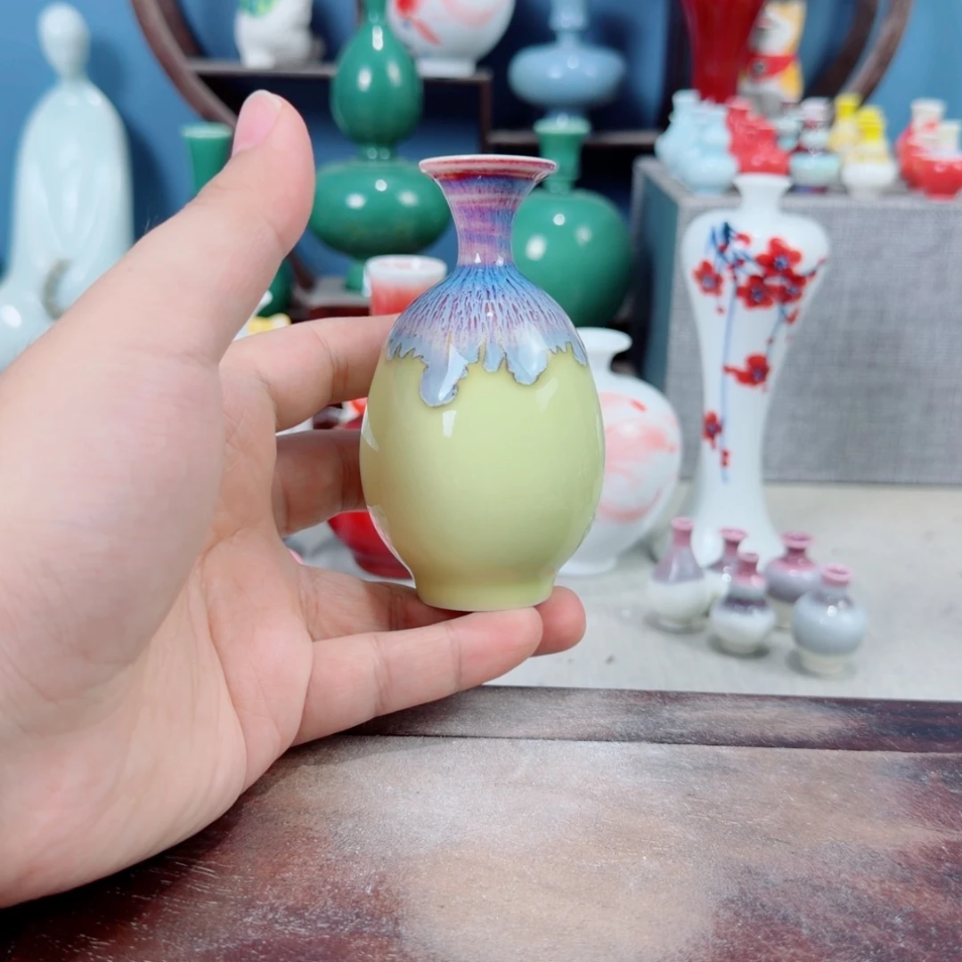 陶瓷手工小花器摆件