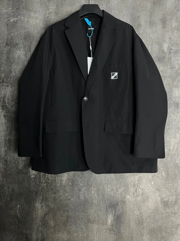 全新未使用 WE11 DONE L码*1/黑色徽标logo西装外套/02386