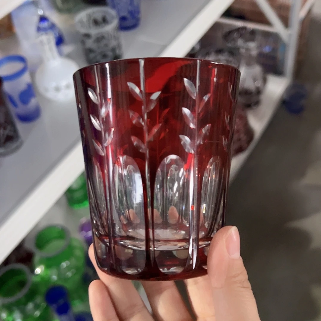 水晶玻璃高脚款微瑕一个