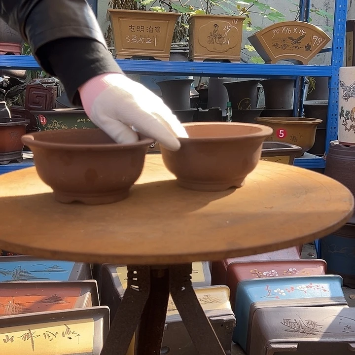 13/13茶林小碗花盆