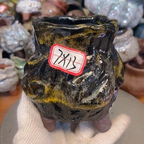 粗陶花盆手工花盆制作就这样