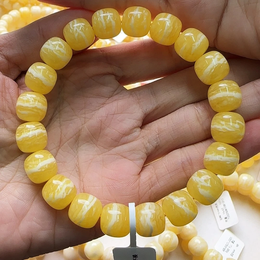 琥珀未镶嵌手链蜜蜡手串