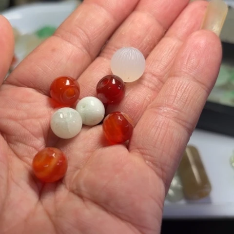 玛瑙/玉髓手链合金夏****天