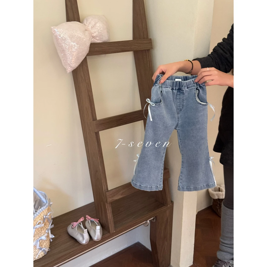 7Seven·25春~蝴蝶结牛仔裤8858（汉服裤子）