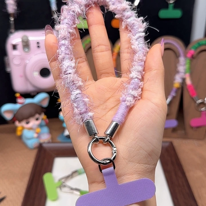 毛线紫色福利款素圈