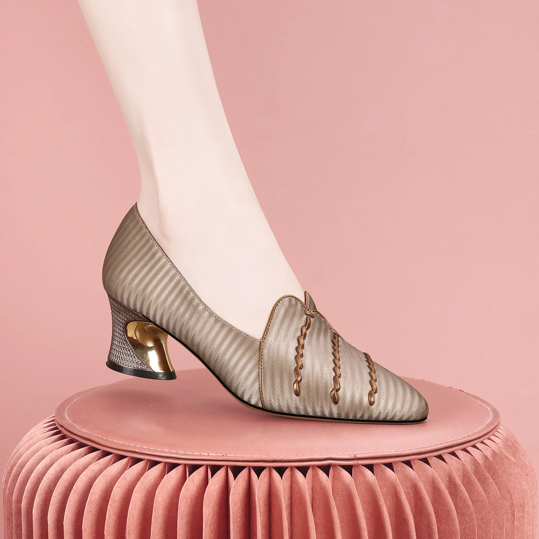 梵芮诗新款2025年尖头时尚户外春秋季女士潮流轻奢单鞋-J2170