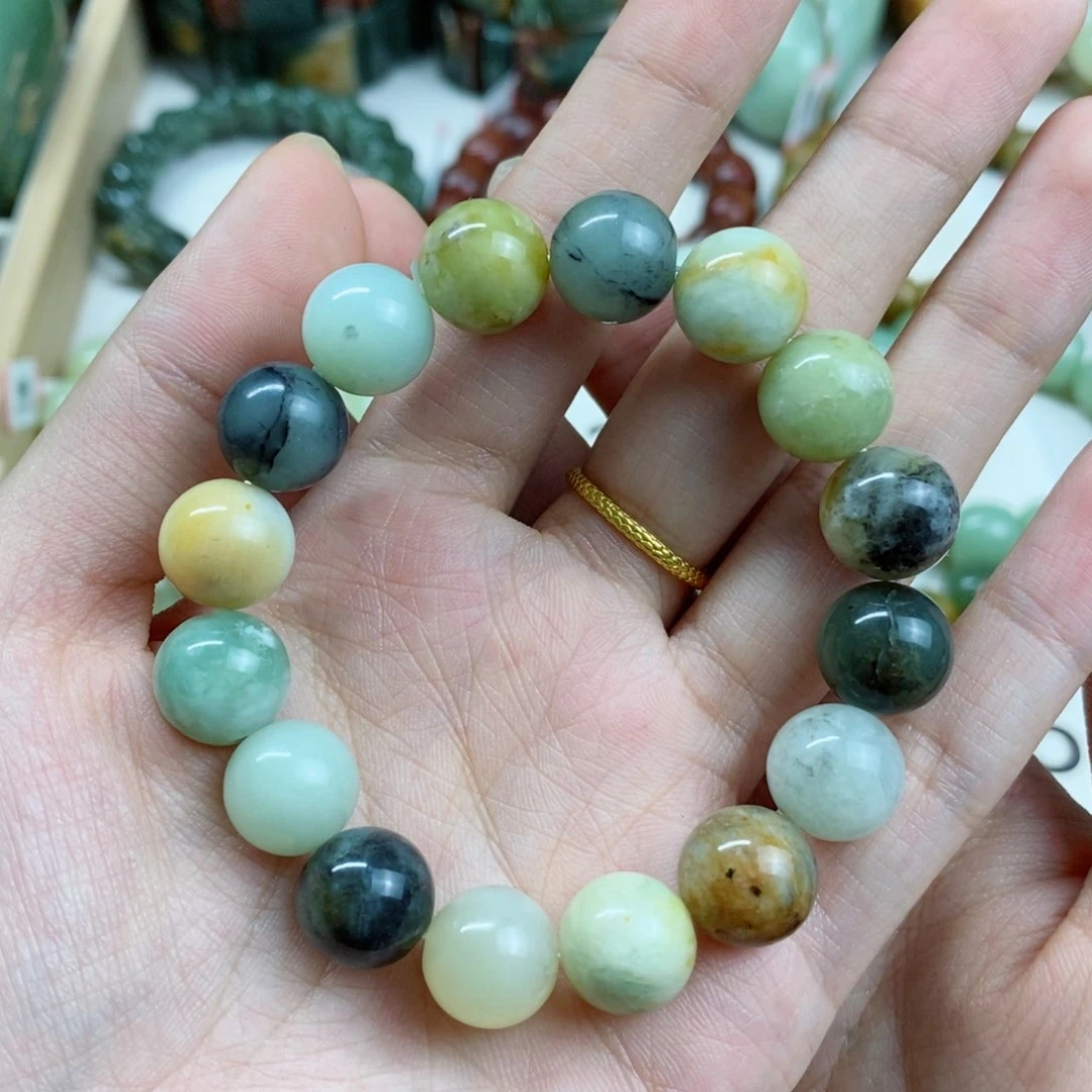 蛇纹石玉手串未镶嵌