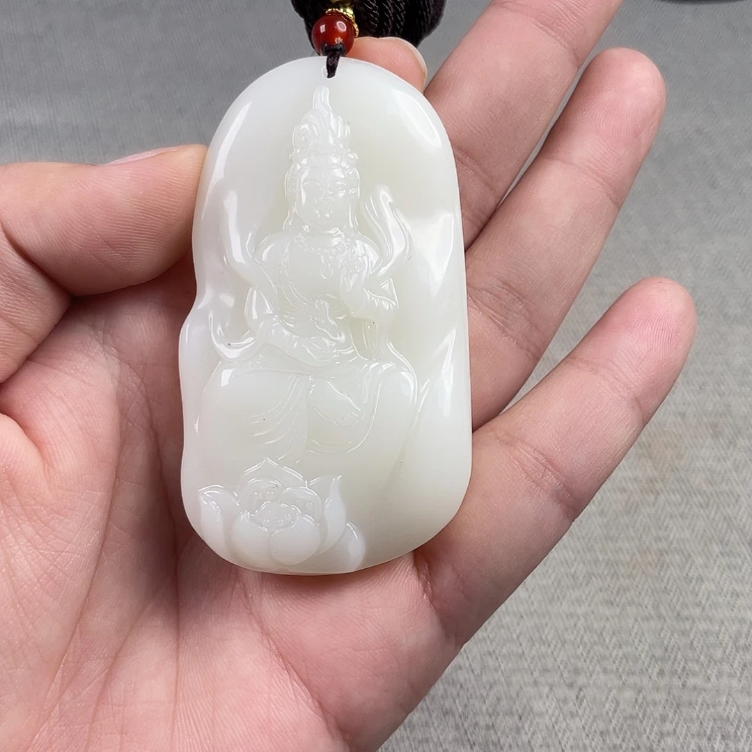 和田玉未镶嵌挂件