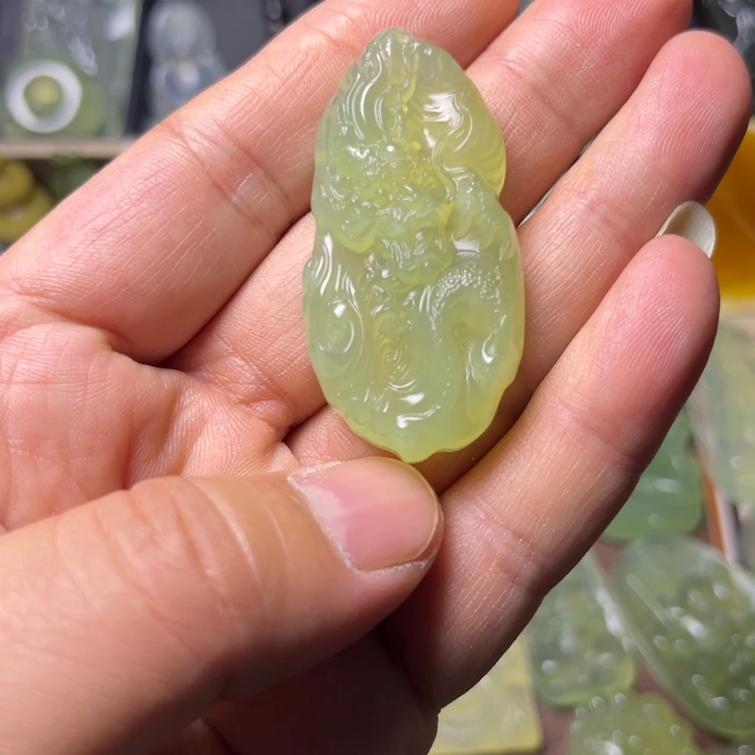 蛇纹石玉未镶嵌吊坠(不含链)