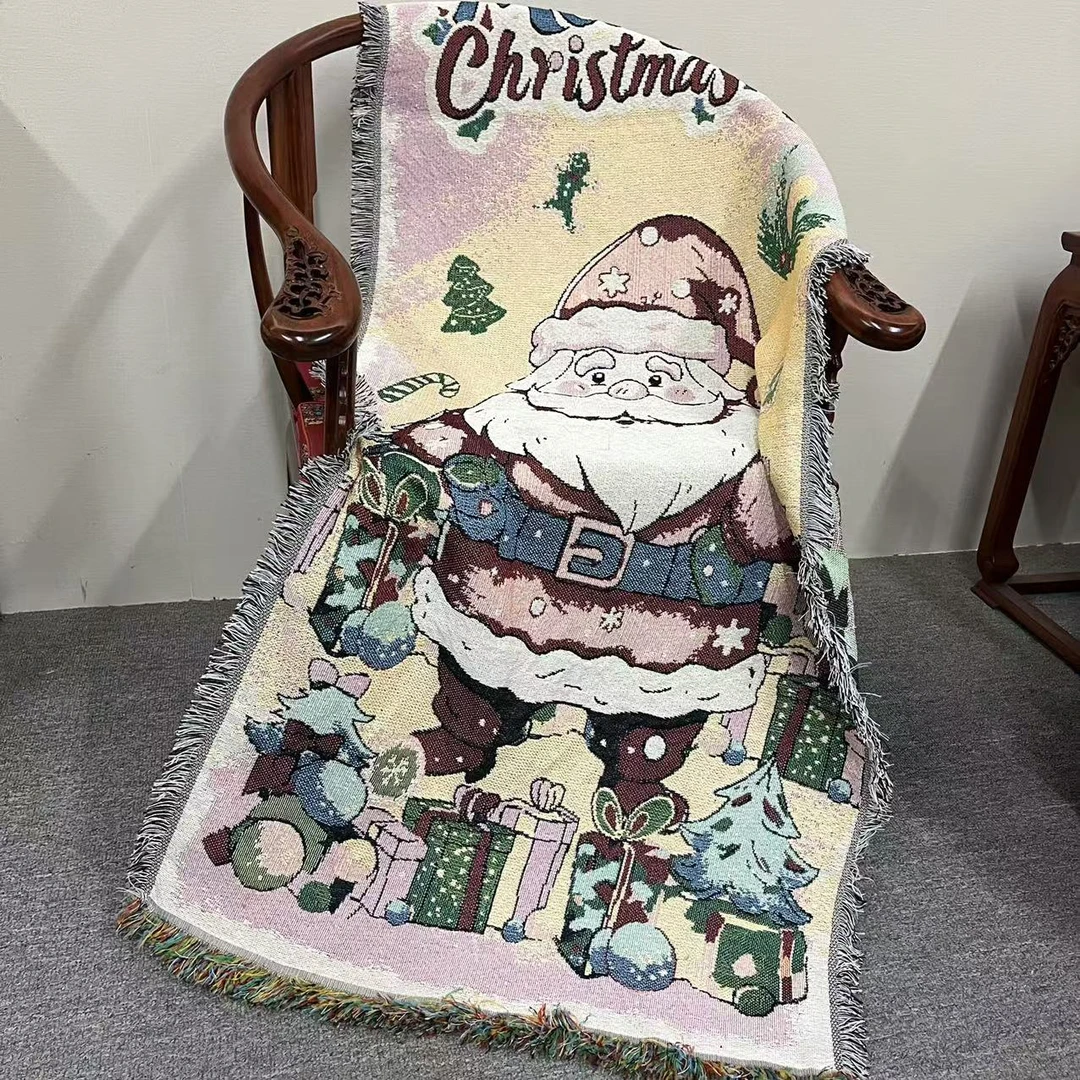 【圣诞老人】80*180 动漫卡通沙发巾