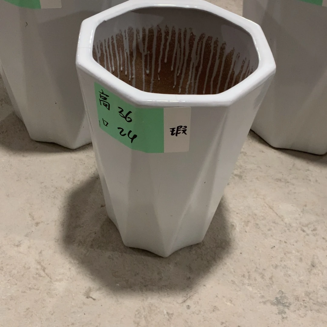微瑕高温陶瓷花盆