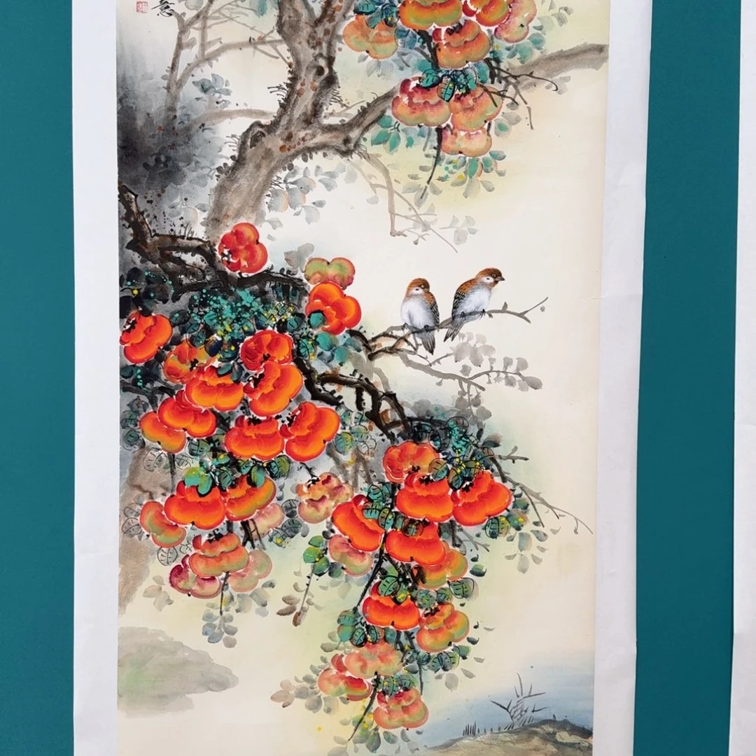 国画纯手绘山水花鸟作品