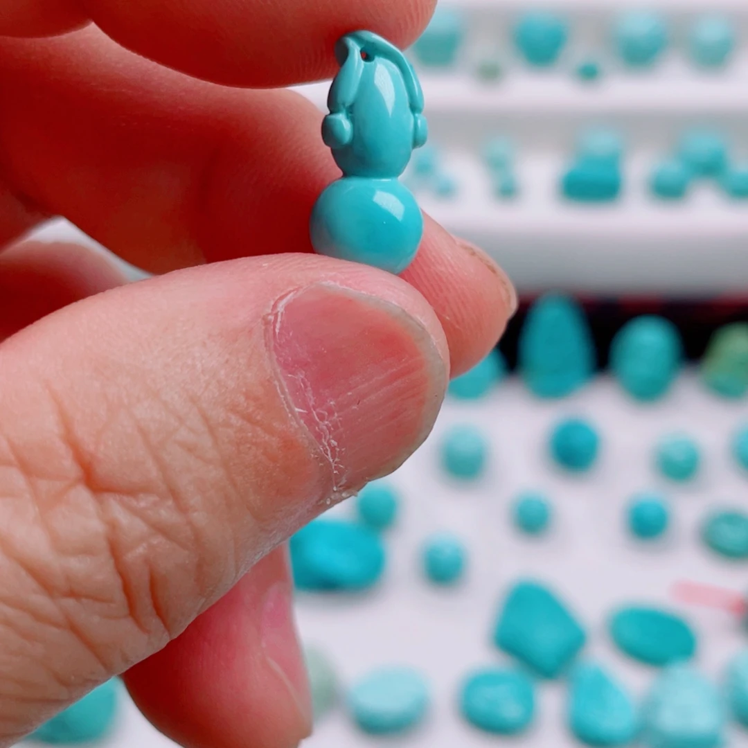 绿松石未镶嵌吊坠(不含链)