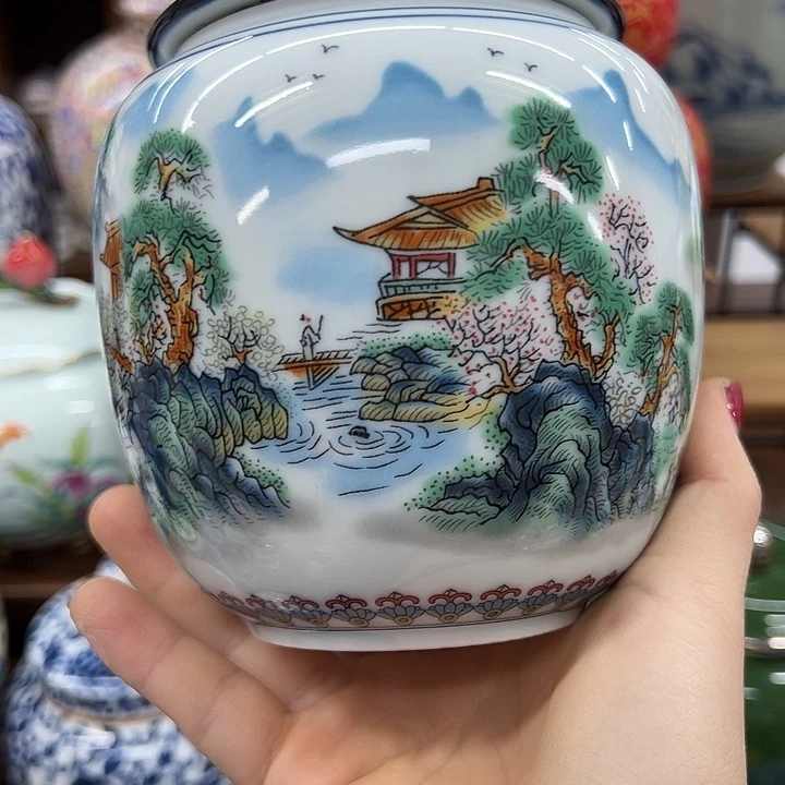瓷片茶叶罐茶叶罐