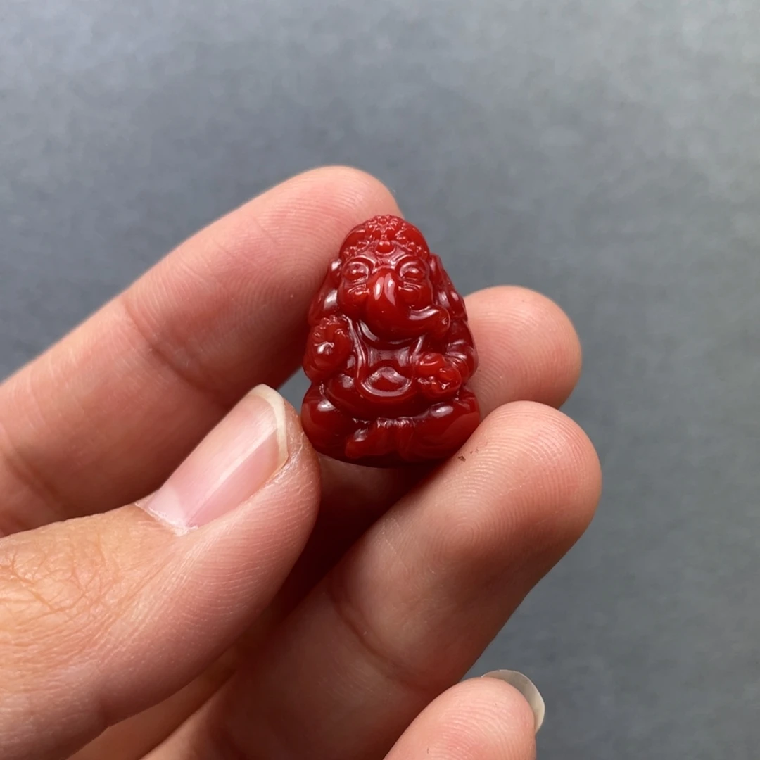 南红玛瑙未镶嵌配饰象神