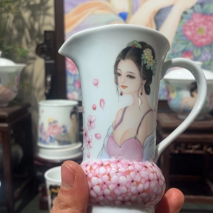 呆***情手工手绘的作品杯子