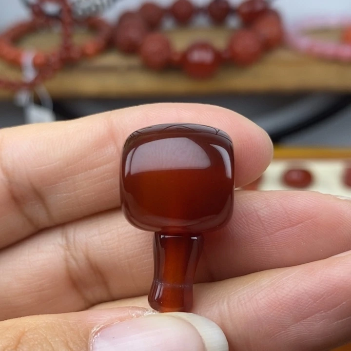 粥***玛瑙/玉髓合金颈饰