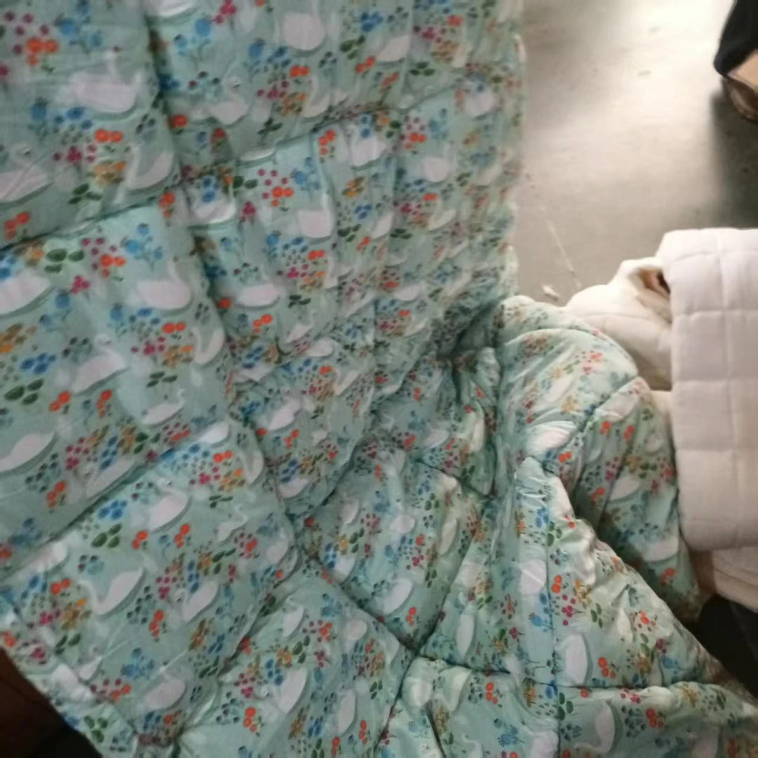 绿色碎花厚款150*200床垫