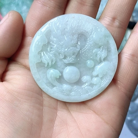 翡翠颈饰未镶嵌天然缅甸翡翠a货