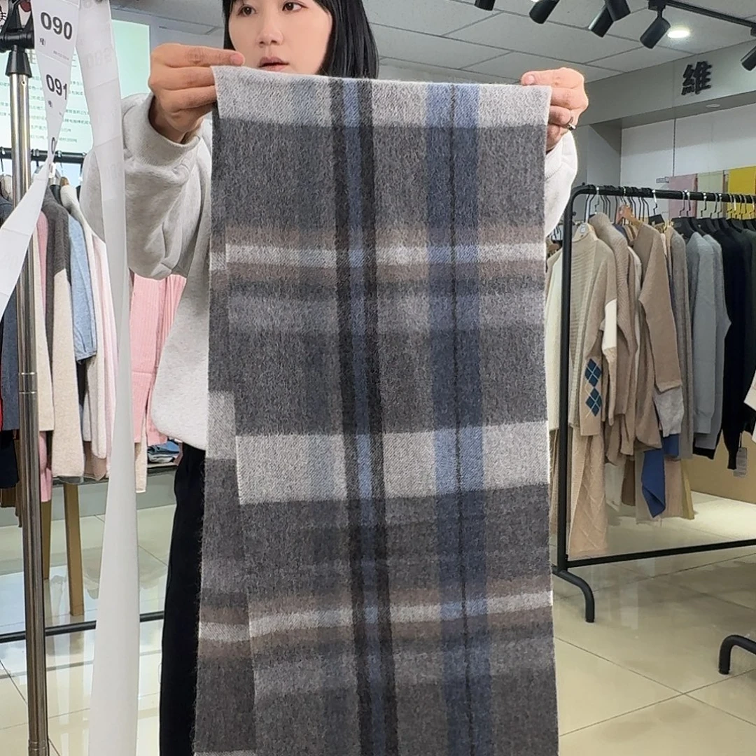 纯羊绒保暖围巾083