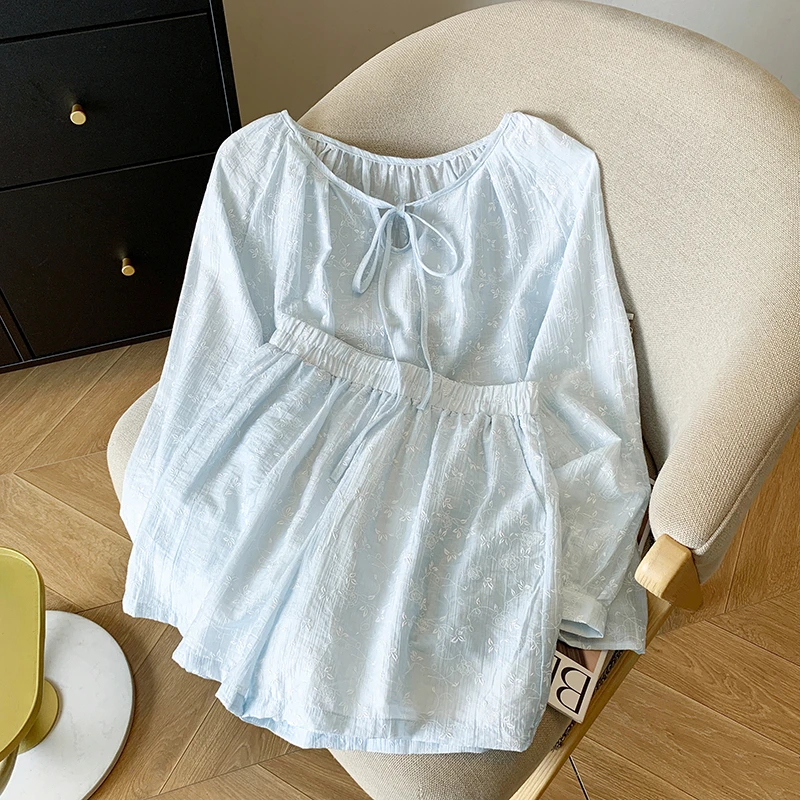 2025新款清纯系夏日穿搭套装女减龄搭配一整套防晒衬衫短裤两件套