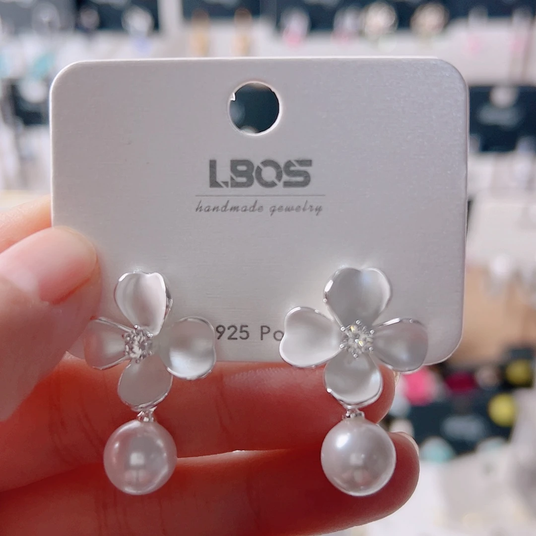 锆石纯铜合金耳环