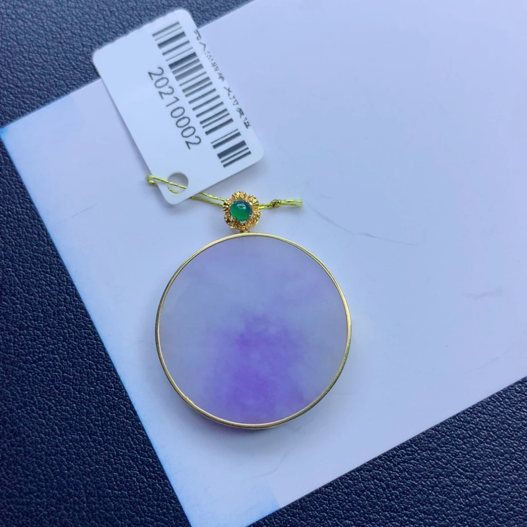 翡翠未镶嵌颈饰辉****备无事牌