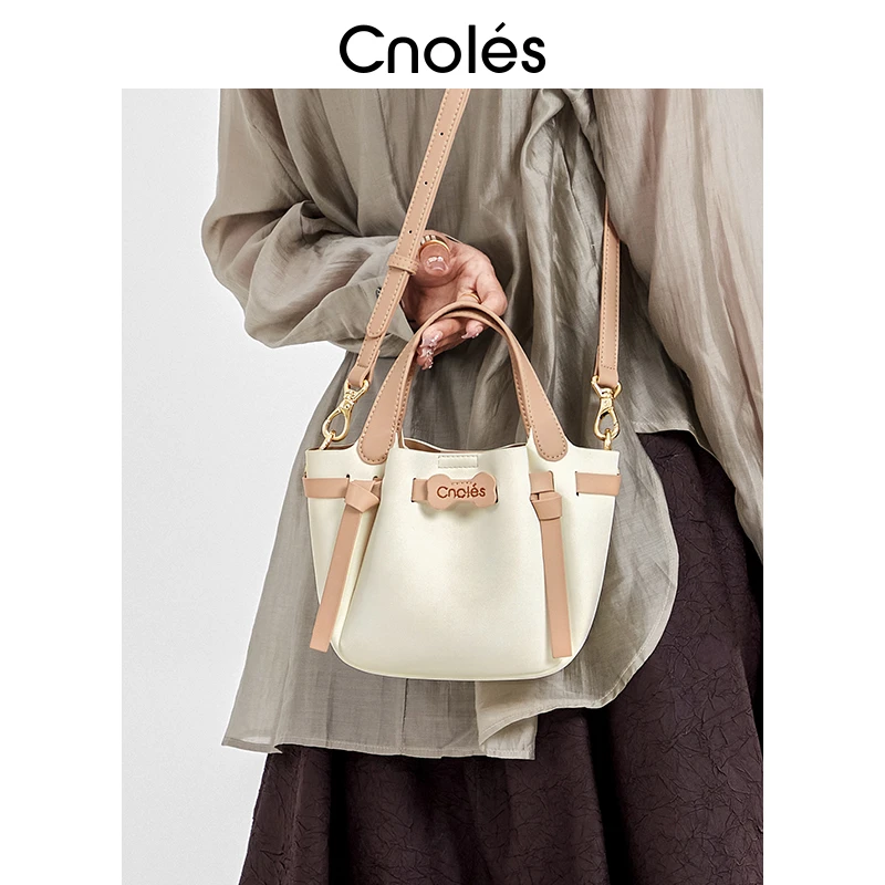 Cnoles蔻一2025新款小菜篮女款手提包包通勤上班休闲斜挎单肩包包