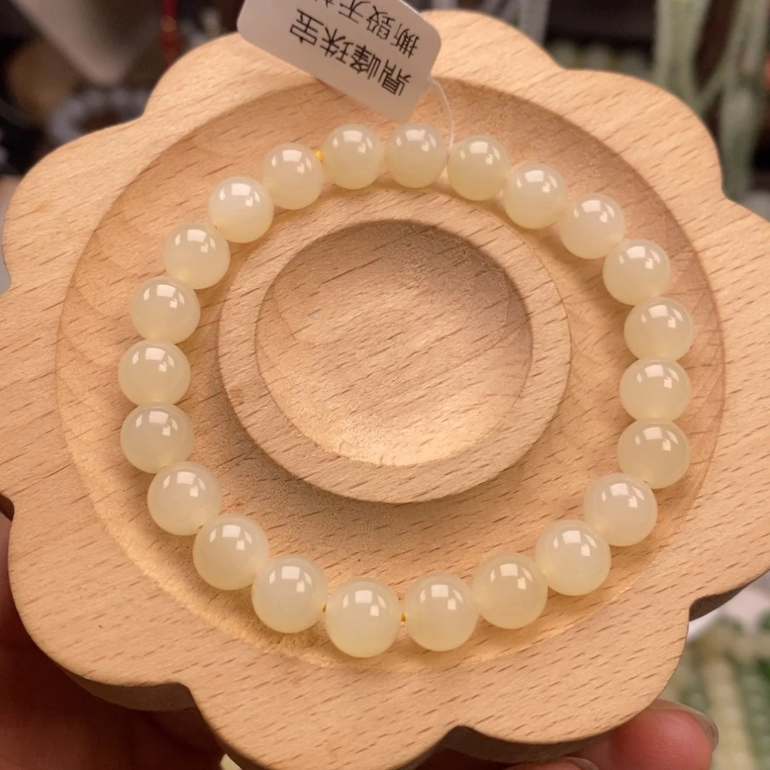 和田玉手链未镶嵌Y*