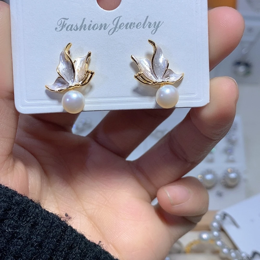 未镶嵌淡水珍珠耳饰