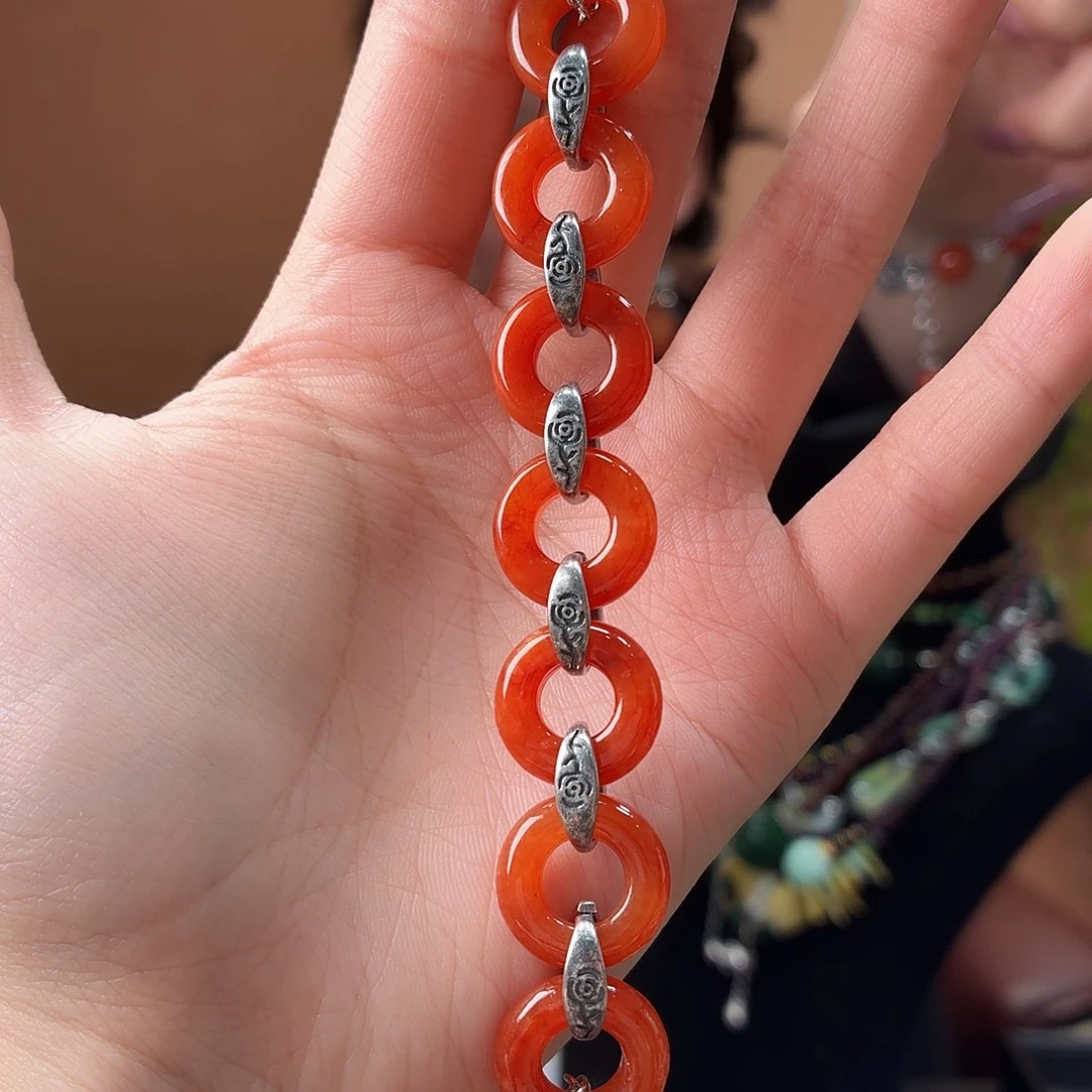 翡翠未镶嵌耳饰手链