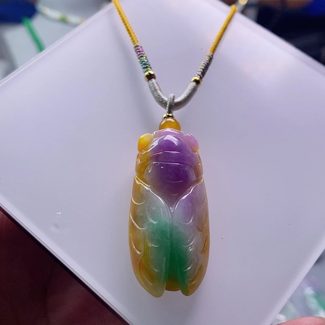 翡翠未镶嵌吊坠(赠链)