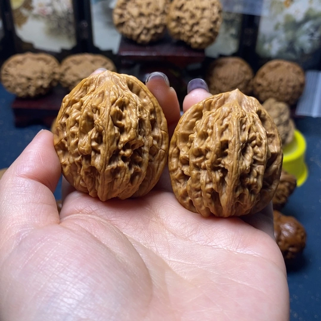 吊坠文玩核桃虎头38尺全品08