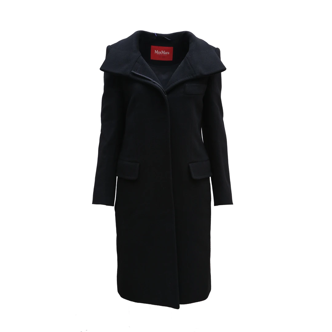 99新 MaxMara 大衣 黑色 山羊绒 常规码32码 P243658140