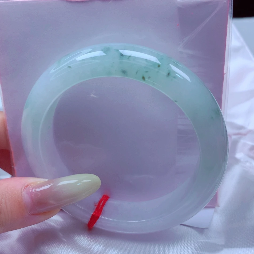 未镶嵌手镯翡翠天然缅甸翡翠A货手镯 45号