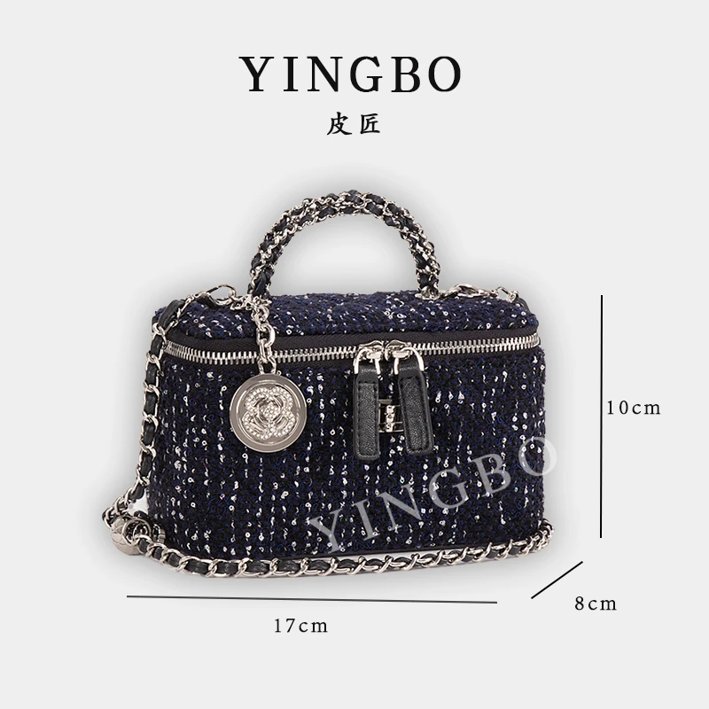 【英柏甄选】ZT-D8051-小香蓝 然与纯小众设计感时尚百搭女包