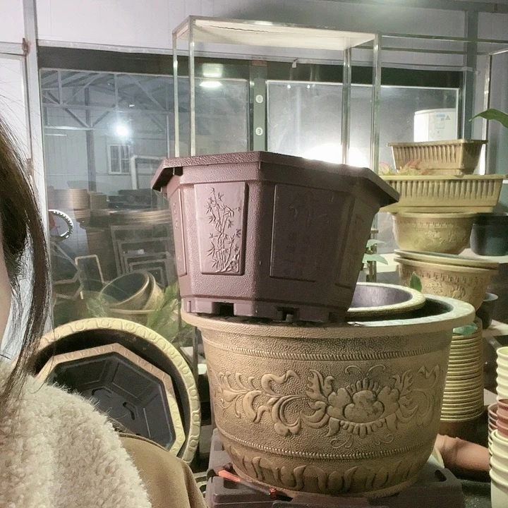 八角花盆2个60口径
