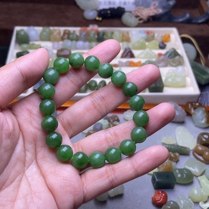 和田玉未镶嵌手链