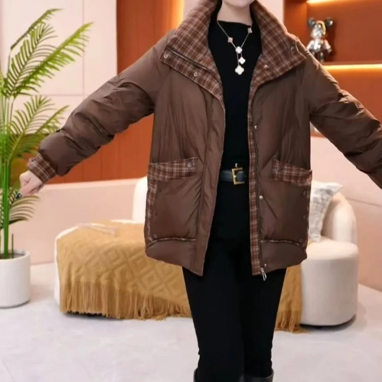 中年女士棉衣2024冬季新款气质百搭显瘦不臃肿棉服加厚保暖时尚