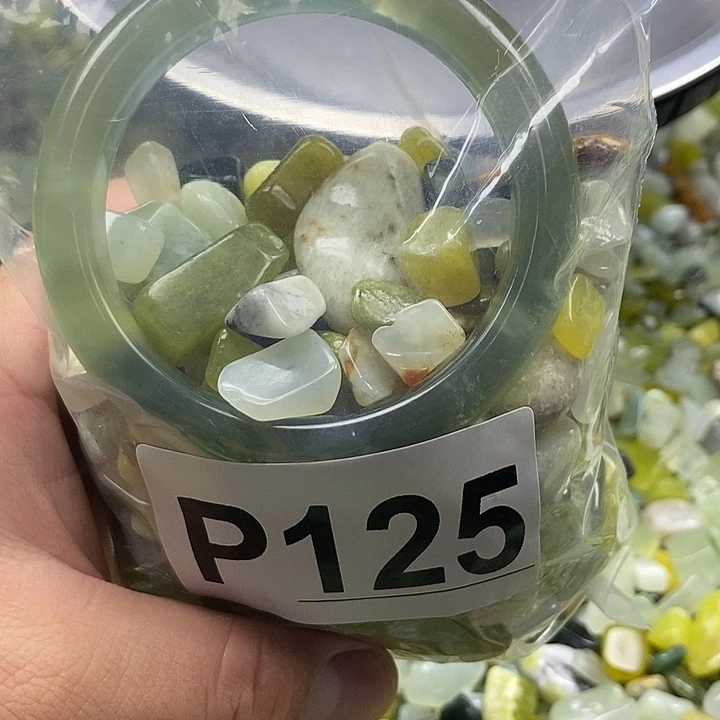 蛇纹石玉未镶嵌鱼缸石