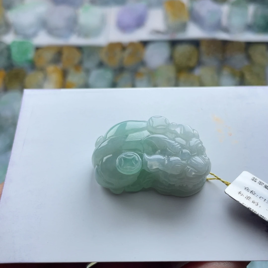 翡翠未镶嵌颈饰貔貅