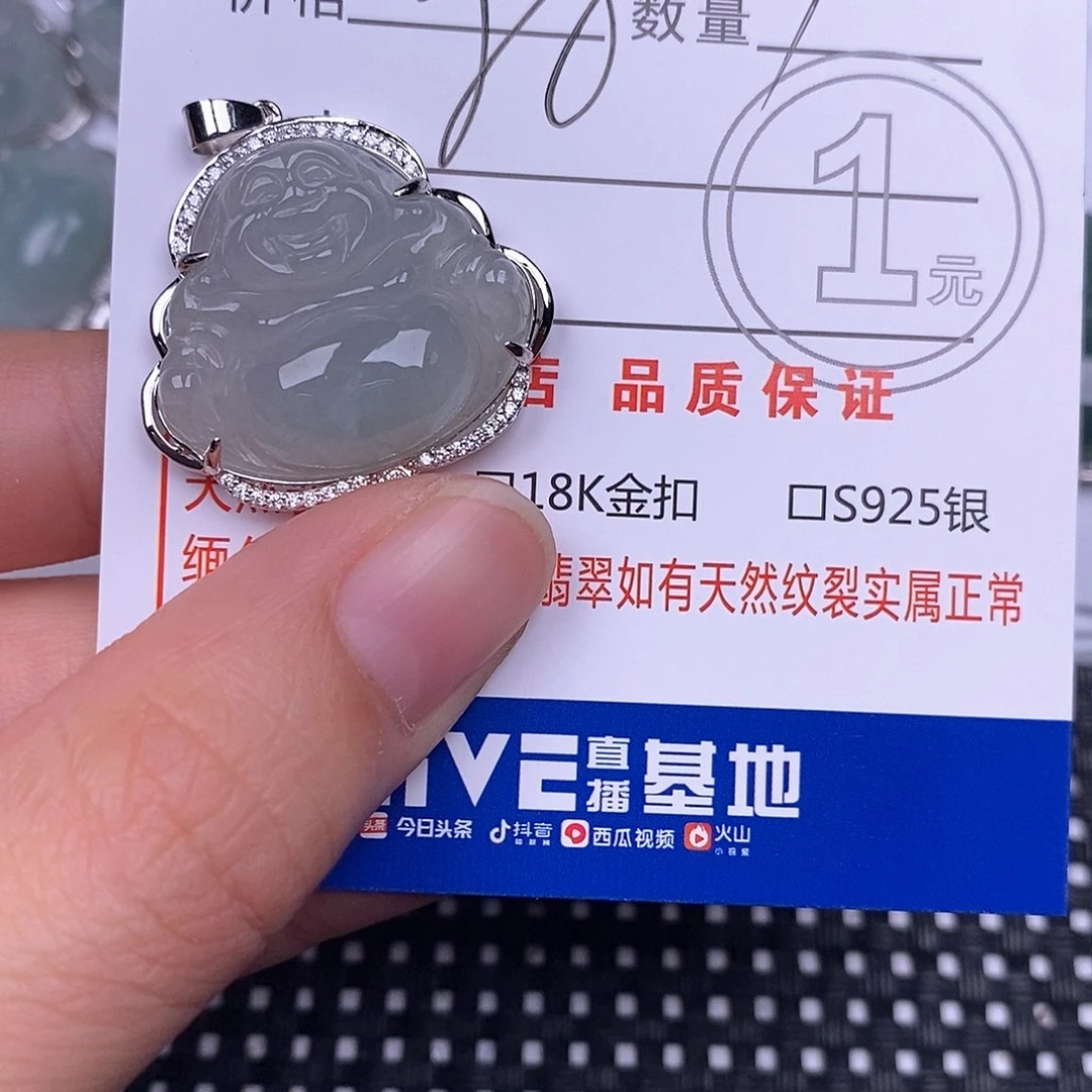 ～***～翡翠银S925镶嵌颈饰